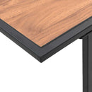 vidaXL Kerti Asztal Barna 100 x 55 x 70 cm Acél és DPC