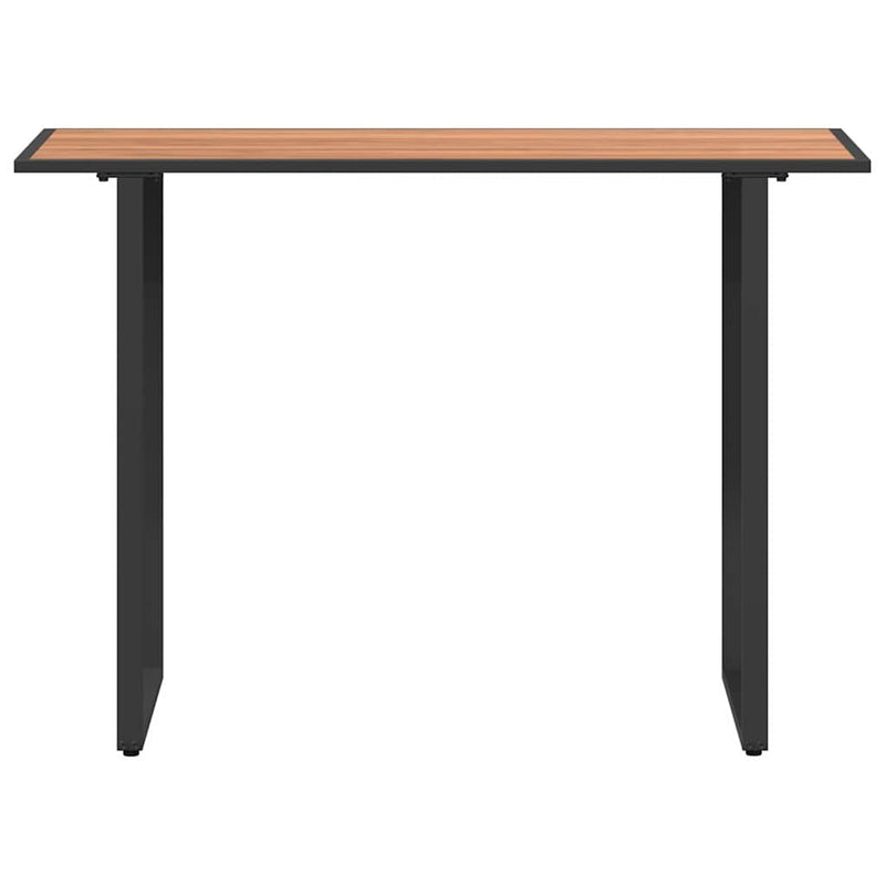 vidaXL Kerti Asztal Barna 100 x 55 x 70 cm Acél és DPC