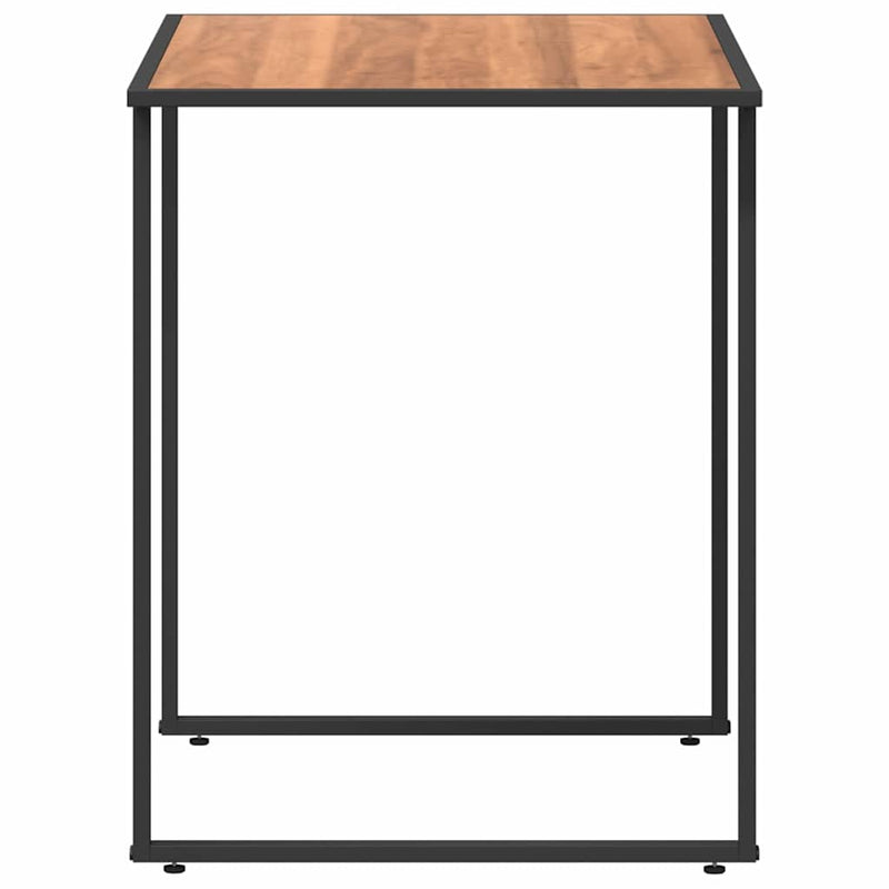vidaXL Kerti Asztal Barna 100 x 55 x 70 cm Acél és DPC