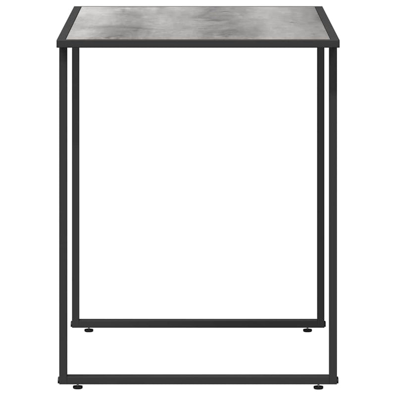 vidaXL Kerti Asztal Szürke 100 x 55 x 70 cm Acél és DPC