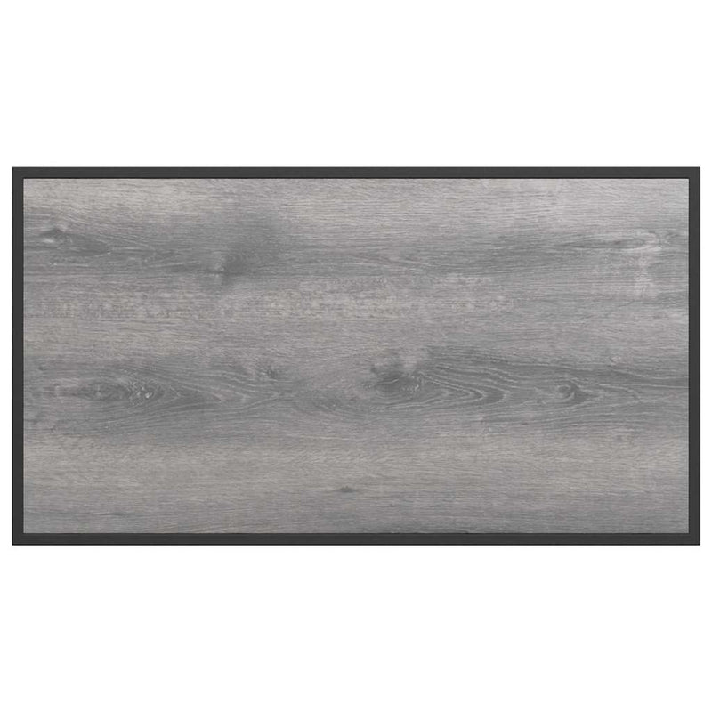 vidaXL Kerti Asztal Szürke 100 x 55 x 70 cm Acél és DPC