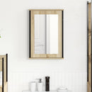 vidaXL Fürdőszobai tükörszekrény Barna 42 x 12 x 60 cm Faanyag