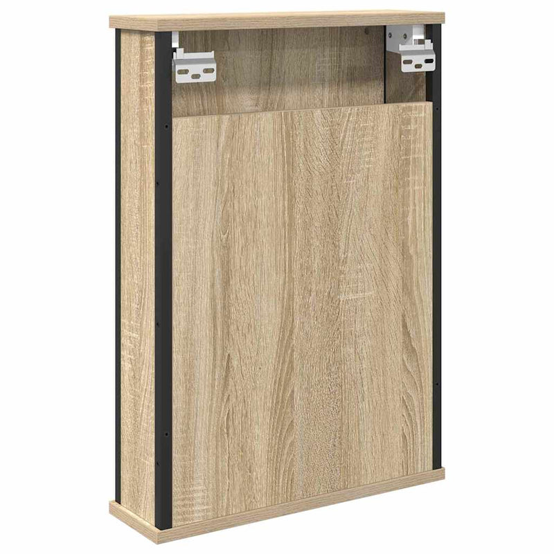 vidaXL Fürdőszobai tükörszekrény Barna 42 x 12 x 60 cm Faanyag