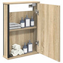 vidaXL Tükörszekrény polcokkal Sonoma tölgy 42 x 12 x 60 cm Faanyag