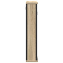 vidaXL Tükörszekrény polcokkal Sonoma tölgy 42 x 12 x 60 cm Faanyag