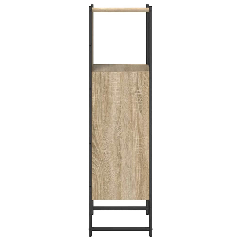 vidaXL Fürdőszoba Székény tárolóval Bézs 33 x 33 x 120.5 cm Faanyag