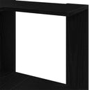 vidaXL Könyvszekrény 3 szintes 50 x 50 x102 cm Fekete tölgy