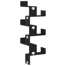 vidaXL Sarokpolc polcokkal Musta tammi 45 x 45 x 147 cm Faanyag