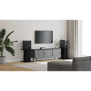 vidaXL Hangszóró állványok 2 pcs Fekete tölgy 30 x 30 x 40 cm Faanyag
