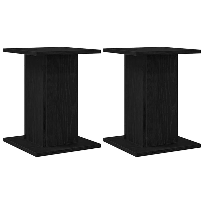 vidaXL Hangszóró állványok 2 pcs Fekete tölgy 30 x 30 x 40 cm Faanyag