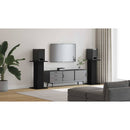vidaXL Hangszóró állványok 2 pcs Fekete tölgy 30 x 30 x 60 cm Faanyag