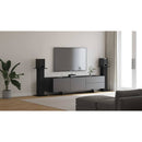 vidaXL Hangszóró állványok 2 pcs Fekete tölgy 30 x 30 x 80 cm Faanyag