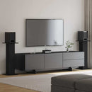 vidaXL Hangszóró állványok 2 pcs Fekete tölgy 30 x 30 x 80 cm Faanyag