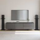 vidaXL Hangszóró állványok 2 pcs Fekete tölgy 30 x 30 x 80 cm Faanyag