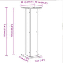 vidaXL Hangszóró állványok 2 pcs Fekete tölgy 30 x 30 x 95 cm Faanyag