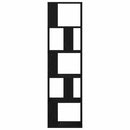 vidaXL Könyvespolc Musta tammi 45 x 23.5 x 162.5 cm Faanyag