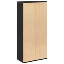 vidaXL Könyvszekrény Fekete tölgy 50 x 25 x 102 cm