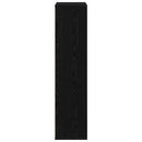 vidaXL Könyvespolc Musta tammi 50 x 25 x 105 cm Faanyag