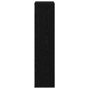 vidaXL Könyvszekrény Fekete tölgy 50 x 25 x 102 cm