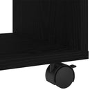 vidaXL Végasztal polcokkal Fekete tölgy 72 x 33 x 42,5 cm Faanyag