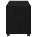 vidaXL Végasztal polcokkal Fekete tölgy 72 x 33 x 42,5 cm Faanyag