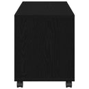 vidaXL Végasztal polcokkal Fekete tölgy 72 x 33 x 42,5 cm Faanyag