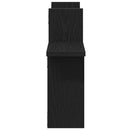 vidaXL 2 db fekete tölgyfa fali polc 38 x 12 x 38 cm redőnyfa