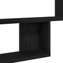 vidaXL 2 db fekete tölgyfa fali polc 50 x 12 x 50 cm