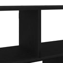 vidaXL fekete tölgyfa fali polc 100 x 25 x 50 cm