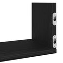 vidaXL 3 db fekete tölgyfa fali polc 58 x 18 x 18 cm