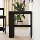 vidaXL fekete tölgyfa bárasztal állványokkal 90 x 40 x 103,5 cm