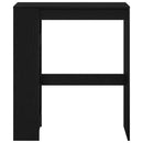 vidaXL fekete tölgyfa bárasztal állványokkal 90 x 40 x 103,5 cm