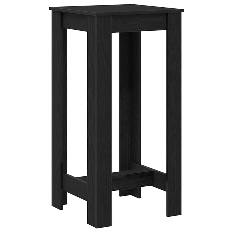 vidaXL Bárasztal Fekete tölgy 51 x 50 x 103.5 cm Faanyag