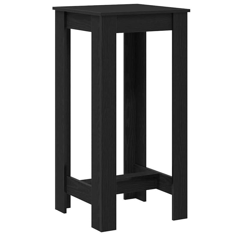 vidaXL Bárasztal Fekete tölgy 51 x 50 x 103.5 cm Faanyag