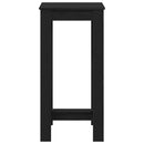 vidaXL Bárasztal Fekete tölgy 51 x 50 x 103.5 cm Faanyag