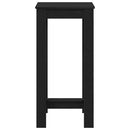 vidaXL Bárasztal Fekete tölgy 51 x 50 x 103.5 cm Faanyag