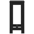 vidaXL Bárasztal Fekete tölgy 51 x 50 x 103.5 cm Faanyag