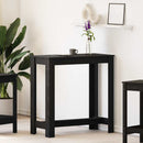 vidaXL Bárasztal Fekete tölgy 102 x 50 x 103.5 cm Faanyag