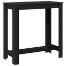 vidaXL Bárasztal Fekete tölgy 102 x 50 x 103.5 cm Faanyag