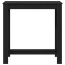 vidaXL Bárasztal Fekete tölgy 102 x 50 x 103.5 cm Faanyag