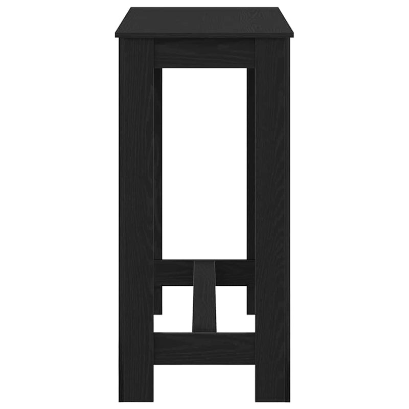 vidaXL Bárasztal Fekete tölgy 102 x 50 x 103.5 cm Faanyag