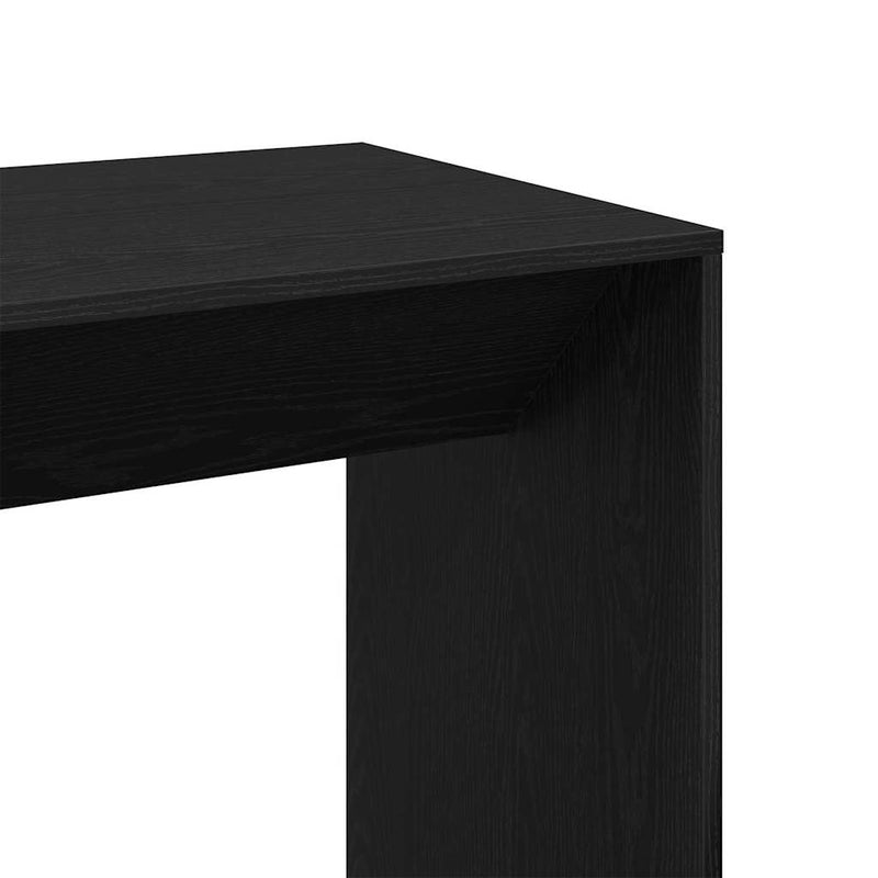 vidaXL Bárasztal Fekete tölgy 51 x 50 x 103.5 cm Faanyag