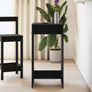 vidaXL Bárasztal Fekete tölgy 51 x 50 x 103,5 cm Faanyag