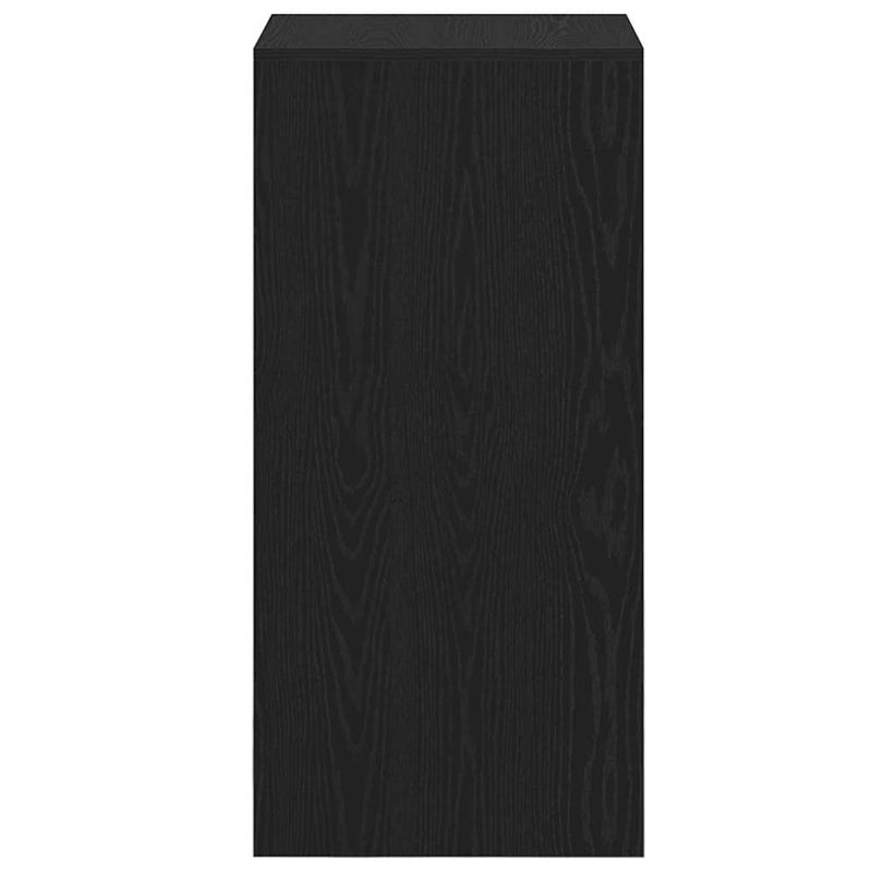vidaXL Bárasztal Fekete tölgy 51 x 50 x 103.5 cm Faanyag