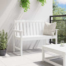 vidaXL Kerti pad Fehér 120 x 59 x 88 cm HDPE