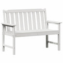 vidaXL Kerti pad Fehér 120 x 59 x 88 cm HDPE