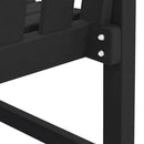 vidaXL Kerti pad Fekete 120 x 59 x 88 cm HDPE