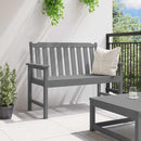 vidaXL Kerti pad Világosszürke 120 x 59 x 88 cm HDPE