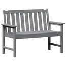 vidaXL Kerti pad Világosszürke 120 x 59 x 88 cm HDPE