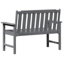 vidaXL Kerti pad Világosszürke 120 x 59 x 88 cm HDPE